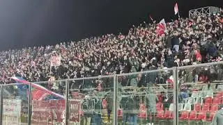 Curva Nord Ancona contro la Reggiana 2022-23.Noi siamo Anconetani.