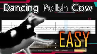 Dancing Polish Cow MEME Song - Guitar tutorial (TAB)