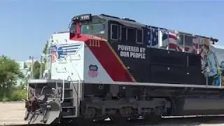Exclusive! UP 1111 Heritage Unit inside Armourdale Yard