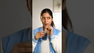 Trying *Blue Tea* featured on Shark Tank 🍵🤢 #shorts #ashortaday