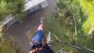 Testing out the Cable Way.