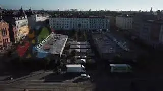 Israels plads, torvehallerne, summer morning, backward, Copenhagen Denmark 720p
