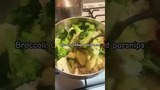 Steamed Broccoli, Cauliflower and parsnip #broccoli #steam #foodshorts #eating #health #lifestyle