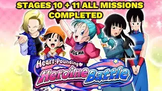 STAGES 10 & 11 ALL MISSIONS! (PINK ZONE) PEPPY GALS CHALLENGE EVENT! DBZ Dokkan Battle