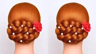 ✨Perfect Bun For Wedding & Party For Medium, Long Hair | bun hairstyles