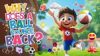 🏀 Why Does a Ball Bounce Back? 🤔 Fun Science for Curious Kids! #kidslearning #childrensvideos
