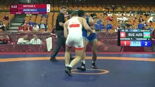 Repechage GR - 82 kg: F. DIETSCHE (SUI) v. E. VAZIRZADE (AZE)
