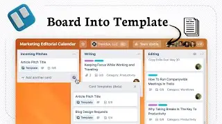 How to turn my Board into Template in Trello