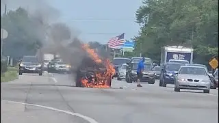 2024-06-28  4:13pm   Car fire in Indianapolis - Rockville Rd.