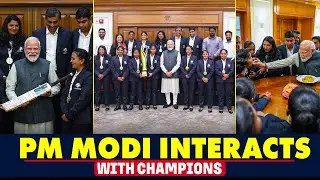 PM Modi interacts with Blind Women&rsquo;s T20 World Cup Champions at 7, LKM