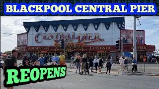 BLACKPOOL CENTRAL PIER REOPENED this WEEKEND after the FIRE