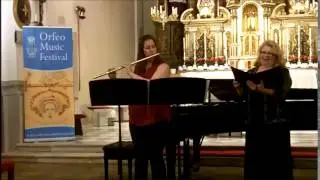 André Caplet, Ecoute, mon coeur - Janet Hopkins, mezzo-soprano  - Patricia Surman, flute