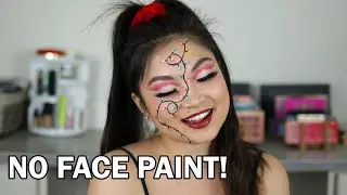 EASY CHRISTMAS LIGHTS MAKEUP | NO FACE PAINT!