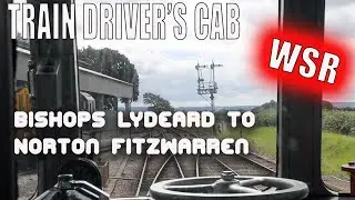 Behind the driver's cab, cab ride , diesel railcar from Bishops Lydeard to Norton Fitzwarren WSR, UK