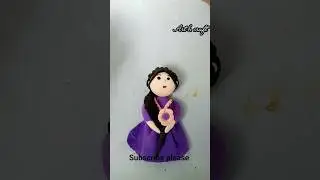 doll making with using clay/clay craft ideas #art #craft #clay #decoration #shorts #diy #diy crafts