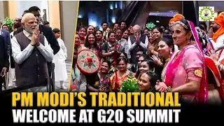 PM Modi gets traditional welcome at G20 Summit in South Africa's Johannesburg#viral #g20 #usa #india