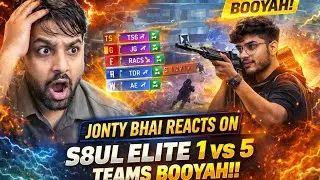 Jonty Bhai react on s8ul elite insane booyah in last zone @jontylive2919 