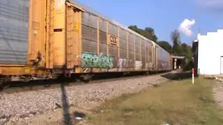 NS 275 [Autorack] UP 6526 AC45CCTE/UP 8397 SD70AH up the hill by Mableton