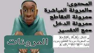المرونات مثال تطبيقي المرونة السعرية الدخلية التقاطعية