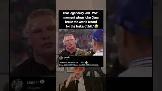 That legendary 2003 WWE moment when John Cena broke the world record for the fastest 'chill.'