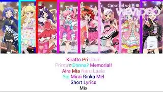 Kiratto Pri Chan Primma Donna Memorial プリマ☆ドンナ？メモリアル! Mix FULL LYRICS ROM/KAN/ENG