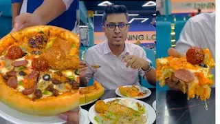 উত্তরায় আড়াই কেজি পিজ্জা | 2.5 Kg Pizza In Uttora | The Dining Lounge Uttora