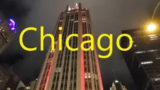 #Walking to #MichiganAvenue at #night at the #FestivalofLights in #downtown #Chicago (Nov 19, 2022)