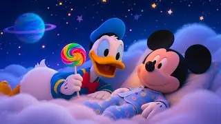 Mickey & Donald Duck 🌙 Sleeping Music for Deep Sleeping | Calming Bedtime Lullaby for Kids