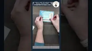 Triple Time Card Making Technique 1 of 2 #shorts