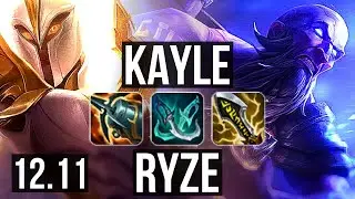 KAYLE vs RYZE (TOP) | Rank 4 Kayle, 67% winrate, Dominating | EUW Challenger | 12.11