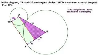 Common External Tangent Segment
