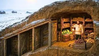 Llamaban tumba a su hoyo de 3,6 metros hasta que su familia comió verduras frescas todo el invierno!