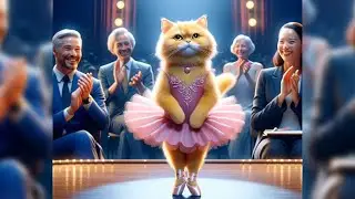 Sad Cat Bullied Cat who loves to dance becomes a Star 😿😻(dont give up) #cat #cats #aicat