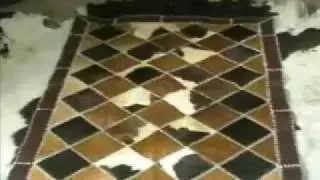 cow hair on hide