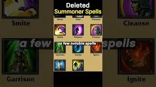 Deleted Summoner Spells #leagueoflegends #patch #riotgames #spells