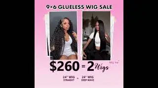 2 Wigs Only $260?#wigs #blinghair #gluelesswig #humanhair #lacewigs #supersale #affordablewig