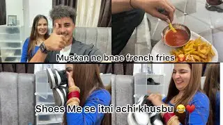 Muskan Ne bnae French fries 🍟 Photo shoot kia 🫶🏻&hearts;️ / Aman Malik / New Vlog #trending #photoshoot