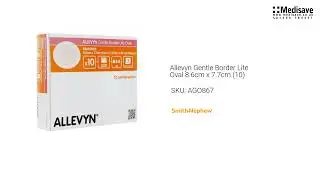 Allevyn Gentle Border Lite Oval 8 6cm x 7 7cm 10 AGO867