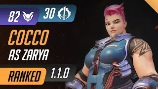 [Rating:82] EnVy Cocco as Zarya on Hanamura Assault / High Rank Competitive Gameplay 1.1.0