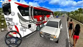 Bus Simulator Indonesia Coach bus driving🚌 the bus fell into a ditch😱| Euro bus simulator 2026