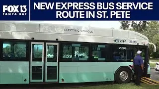 New express bus service connects south St. Pete to downtown, St. Pete Beach
