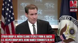 Syrian Group Al Nusra Claims to Split From Al Qaeda, Helped By US Before 2012 Terrorist Listing