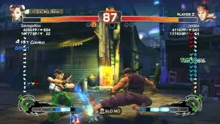 SavageAbo (Chun-Li) vs jyobin (Ryu) - SSF4 Arcade Edition Xbox Live Ranked Match
