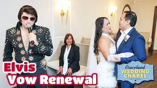 Laura & Roberto's Elvis Vow Renewal in Las Vegas | Graceland Chapel