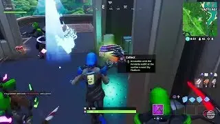 Fortnite Fortbyte #38 - Accessible With The Vendetta Outfit At The Northern Most Sky Platform
