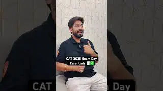 Must Carry Items for CAT 2025 🚨 | Exam Day Essentials #shorts