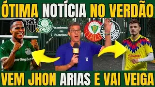 PALMEIRAS MUITO PERTO DE FECHAR A VENDA DE RAPHAEL VEIGA PARA FAZER CAIXA PARA CONTRATAR JHON ARIAS