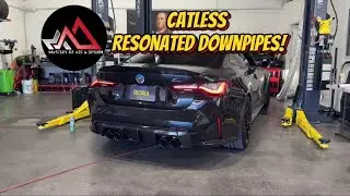 Installing MAD Catless Resonated Downpipes on my G82M4! Sound clips/Drive by!!