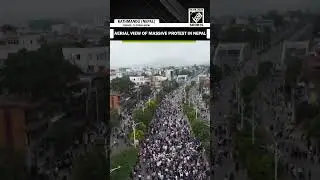 WATCH: Stunning aerial view of Kathmandu&rsquo;s protest against Nepal Govt on alleged corruption charges