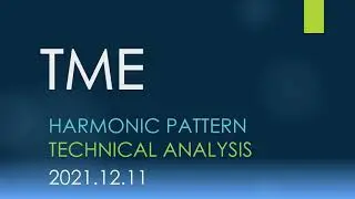 Trade Ideas 211210 $TME Tencent Music Entertainment Group  Harmonic Pattern Technical Analysis !